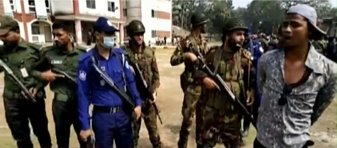 নির্বাচন ঘিরে নোয়াখালীতে সেনাবাহিনীর মহড়া